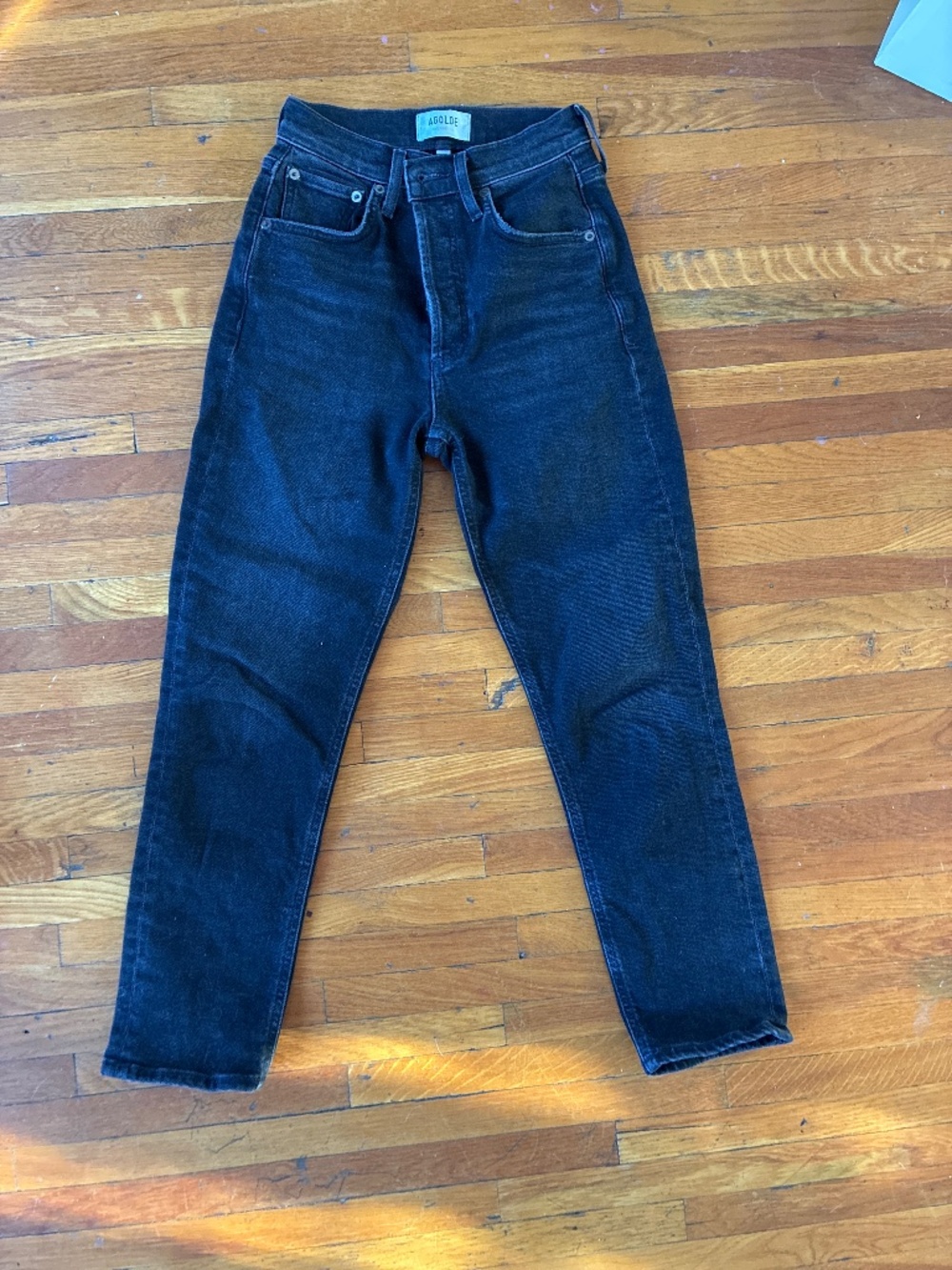 Agolde denim Riley crop